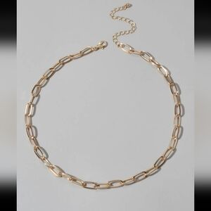 Paper clip necklace chain